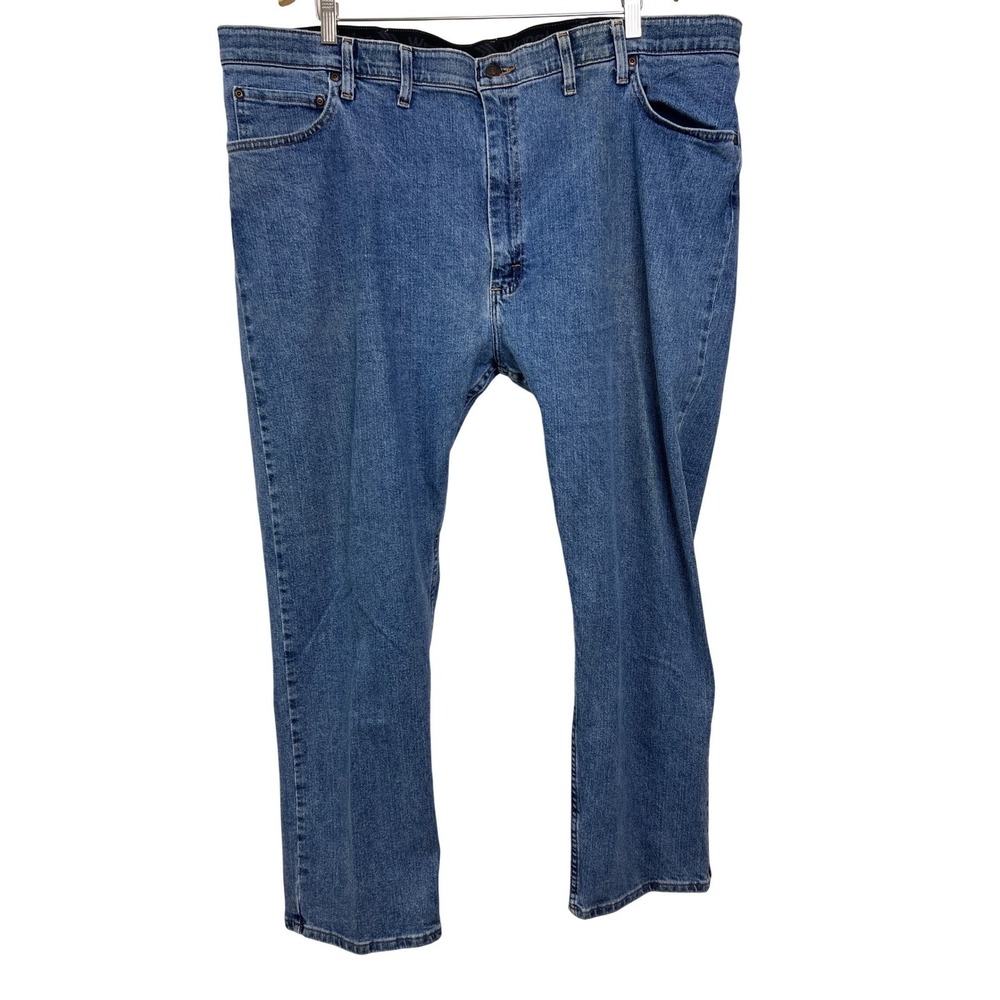Wrangler Regular Fit Jeans Mens 44x30 Blue Denim Stretch 96CFWLW Comfort‎ E16